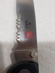Vtg. Al Mar Falcon Ultralight, Black Micarta Lockback Pocketknife Japan