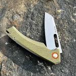 Brown Micarta Wharncliffe Folding Pocket Knife