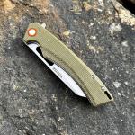 Brown Micarta Wharncliffe Folding Pocket Knife
