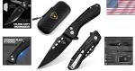 Durable Tactical Knife 3.54 Inch D2 Steel Lightweight and Rust Resistant