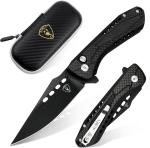 Durable Tactical Knife 3.54 Inch D2 Steel Lightweight and Rust Resistant