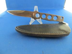 VINTAGE  AL MAR Commando Cutlery Boot Knife JAPAN 80s 90s  Leather sheath RARE