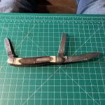 Schrade USA Old Timer Lumberjack Stockman 3 Blade 858 Vintage Pocket Knife