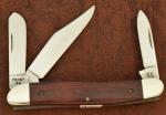 VINTAGE CASE XX USA 7 DOT 1993 SMOOTH WOOD STOCKMAN KNIFE 73087 SS NICE (26608)