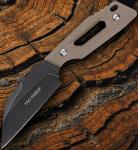 Tac Force Fixed Knife 3½" Full Tang 3Cr13 Steel Wharncliffe Blade Tan G10 Handle