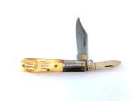 Barlow Pocket Knife Two Blade Blades White Handle Vintage