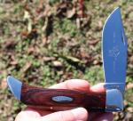 Unused Vintage CASE XX USA P172 Pakkawood Large Clasp Buffalo Knife 1976 4 Dot