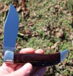 Unused Vintage CASE XX USA P172 Pakkawood Large Clasp Buffalo Knife 1976 4 Dot