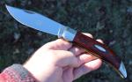 Unused Vintage CASE XX USA P172 Pakkawood Large Clasp Buffalo Knife 1976 4 Dot
