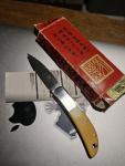 Vintage Al Mar HAWK KNIFE RARE STAMP USA Seki Japan  MIRROR BLADE