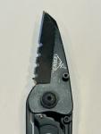 Vintage Gerber Ridge Black Combo Edge Money Clip  Folding Knife 05898 Taiwan VTG