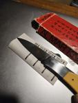 Vintage Al Mar HAWK KNIFE RARE STAMP USA Seki Japan  MIRROR BLADE