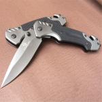 Premium and Exquisite Switchblade G10 Handle Auxiliary Portable Tactical Knife