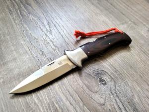 VINTAGE AL MAR SERE 3003 FOLDING KNIFE MICARTA HANDLE 1980S SEKI JAPAN