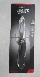 NEW Elite Tactical Reticle Ball Bearing Pocket Knife D2 Steel G10 Handle $49.00