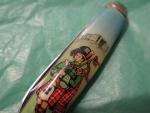 vintage Souvenir 2 Blade Pocket Knife Scottish Piper Richlands Sheffield england