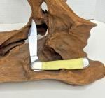 Vintage Case XX USA 31549L CV Smooth Yellow Bone Copperlock pocket knife 2002