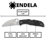 Spyderco Endela Wharncliffe Lightweight Knife with VG-10 Stainless Steel and FRN Handle - PlainEdge - C243FPWCBK