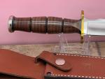 MINTY RARE AL MAR GRUNT KNIFE W/SHEATH- NO BOX- VINTAGE MODEL- JAPAN