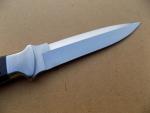 Vintage Al Mar 3004B Rubber Handle Sere Top Serrated Fixed Blade Knife Seki