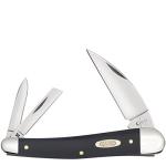 Case WR XX Pocket Knife Black Synthetic Seahorse Whittler Item #22511 - (2355Wh SS) - Length Closed: 4 Inches