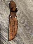 Vintage 2.75” AL MAR Japan Fixed Blade Sheath