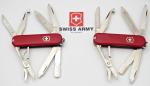 Vintage Victorinox 58mm Swiss Army Knives Lot of Two - MINI CHAMP I Pattern