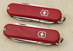 Vintage Victorinox 58mm Swiss Army Knives Lot of Two - MINI CHAMP I Pattern