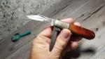 Vintage CASE XX 62009 1/2 Barlow Pocket Knife 1940-64 Red Bone Scales