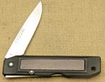 Vintage AL MAR SEKI JAPAN TALISMAN Lockback Knife Zytel/Wood Handles ATS-34