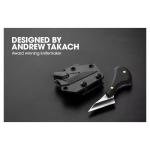 Mycro 1.5 In. Wharncliffe Knife with G10 Handle and Sheath