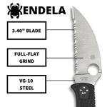 Spyderco Endela Wharncliffe Lightweight Knife with VG-10 Stainless Steel Blade and FRN Handle - SpyderEdge - C243FSWCBK