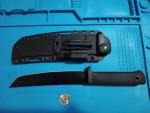 Large Tactical Fixed Blade W Flashlight And Feral Rod