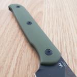 CJRB Silax Fixed Knife 5.13" AR-RPM9 Steel Full Tang Blade OD Green G10 Handle