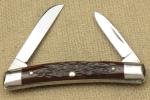 Vintage CASE XX USA 6 Dot 1974 6269 Congress Pen Knife Chestnut Brown Bone MINT