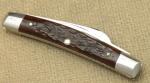 Vintage CASE XX USA 6 Dot 1974 6269 Congress Pen Knife Chestnut Brown Bone MINT