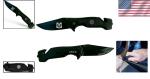 Versatile Tactical Knife with 3D Coast Guard Logo Stainless Steel Blade for Men