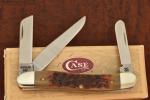 VINTAGE CASE XX USA 1 DOT 1989 JIGGED BROWN BONE STOCKMAN KNIFE 6318 SS (29620)