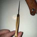 Vintage Al Mar Fishing Knife 5003 Seki Japan Ivory Micarta