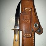 Vintage Al Mar Fishing Knife 5003 Seki Japan Ivory Micarta