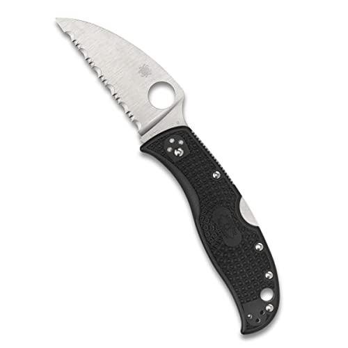 Spyderco RockJumper Lightweight Knife with 3.08" VG-10 Steel Wharncliffe Blade and Black FRN Handle - SpyderEdge - C254SBK