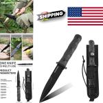 Ergonomic Grip Tactical Knife 9.6 Inch Fixed Blade for Hiking and Adventure