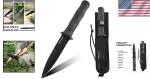Ergonomic Grip Tactical Knife 9.6 Inch Fixed Blade for Hiking and Adventure