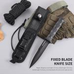 Ergonomic Grip Tactical Knife 9.6 Inch Fixed Blade for Hiking and Adventure