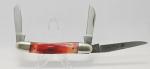 Vintage Frost Japan red bone Range Rider three blade pocket knife