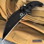 8" Tactical Knife Folding Knife 440 Stainless Steel Blade Extra Safety Lock