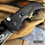 8" Tactical Knife Folding Knife 440 Stainless Steel Blade Extra Safety Lock