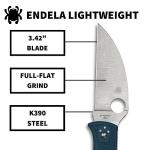 Spyderco C243FPWK390 Endela Lightweight Wharncliffe K390
