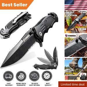 High-Performance Tactical Folding Knife – 3.4'' Blade, Lightweight & Portable