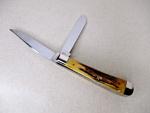 Vintage 1970 CASE XX USA 5254 TRAPPER KNIFE STAG 10 Dot Pocket Knives